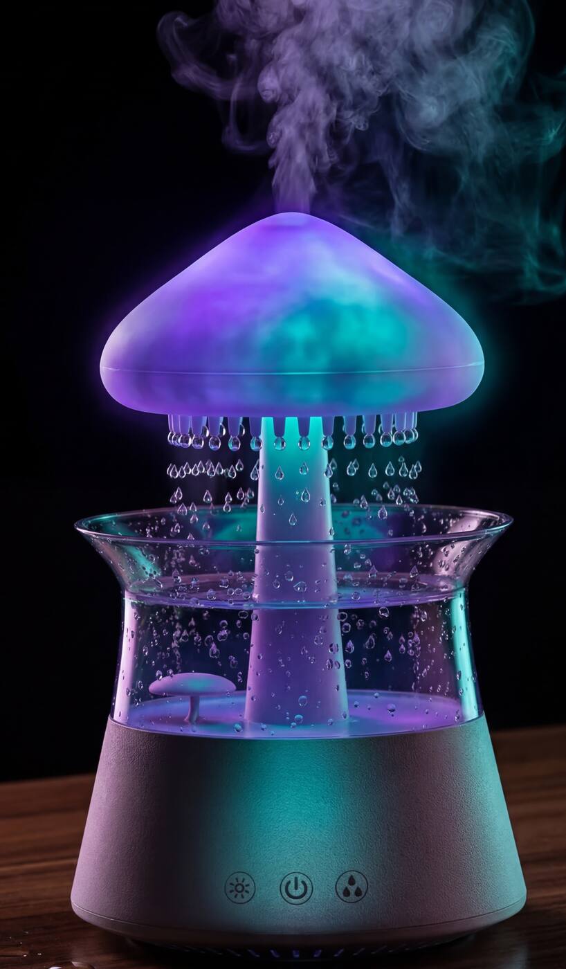 Mystical Rain Cloud Aroma Diffuser – 7-Color Night Light & Humidifier