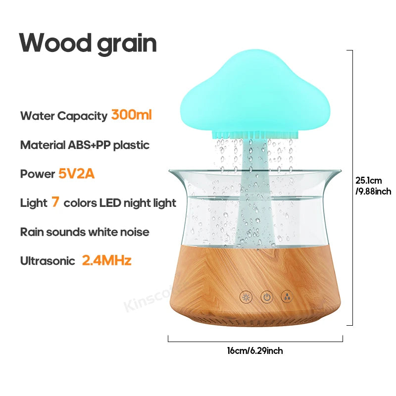 Mystical Rain Cloud Aroma Diffuser – 7-Color Night Light & Humidifier