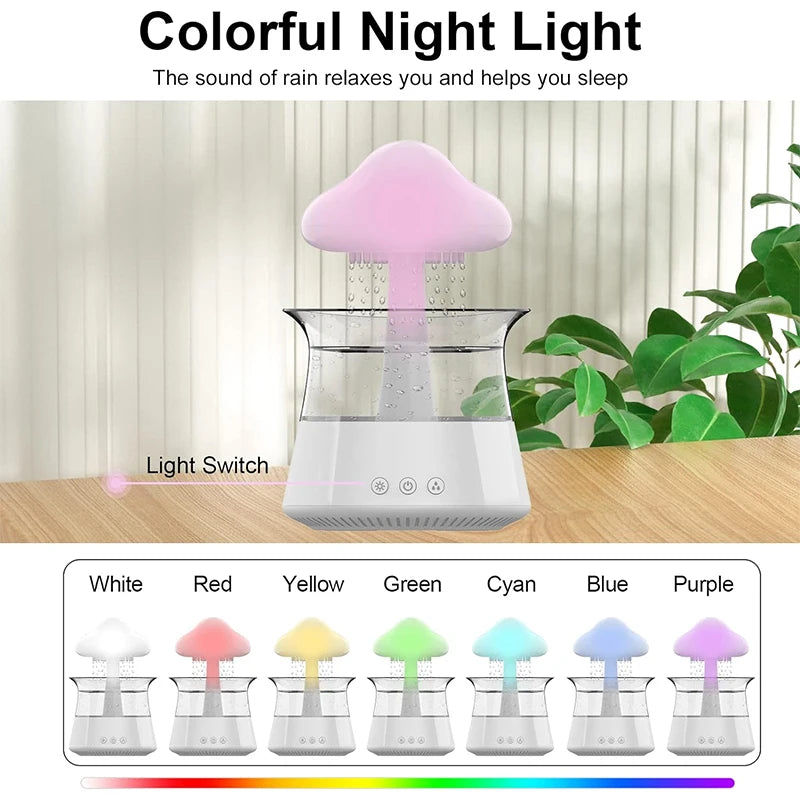 Mystical Rain Cloud Aroma Diffuser – 7-Color Night Light & Humidifier